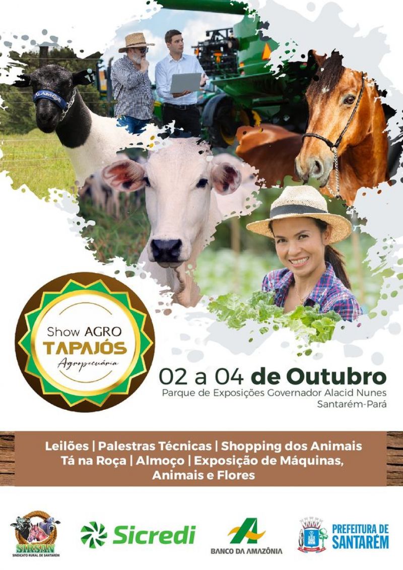 Show Agro Tapajós será realizado em outubro